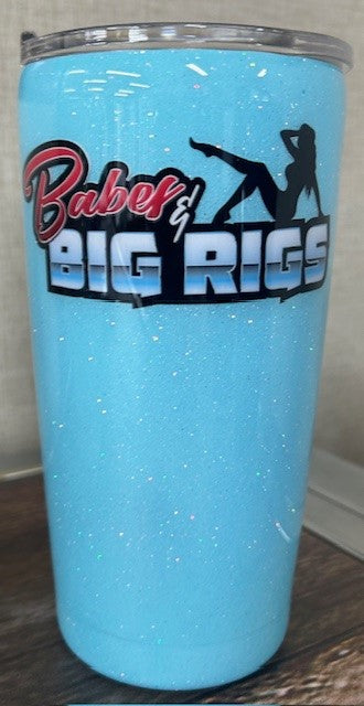 Babes and Big Rigs Logo Thermos Cup