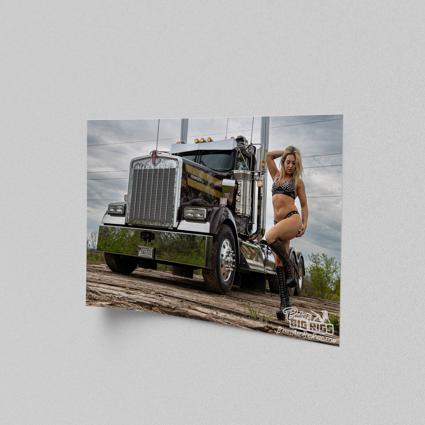 Babes and Big Rigs Poster Prints