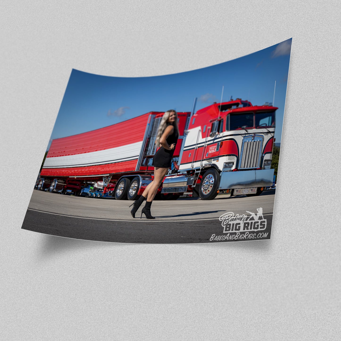 Babes and Big Rigs Poster Prints