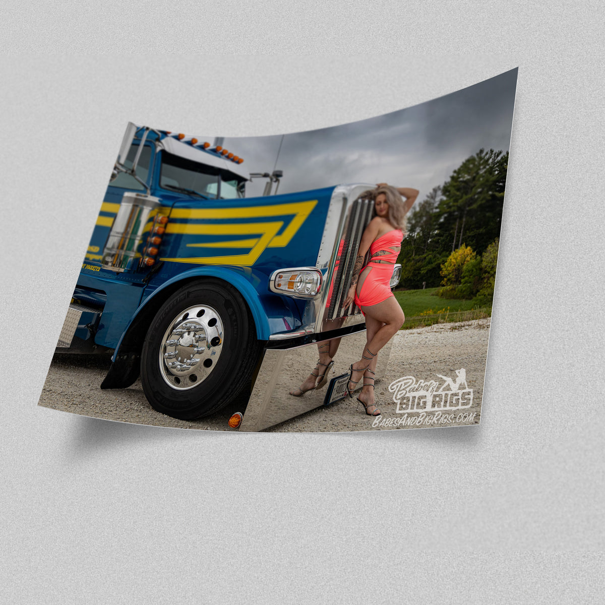 Babes and Big Rigs Poster Prints