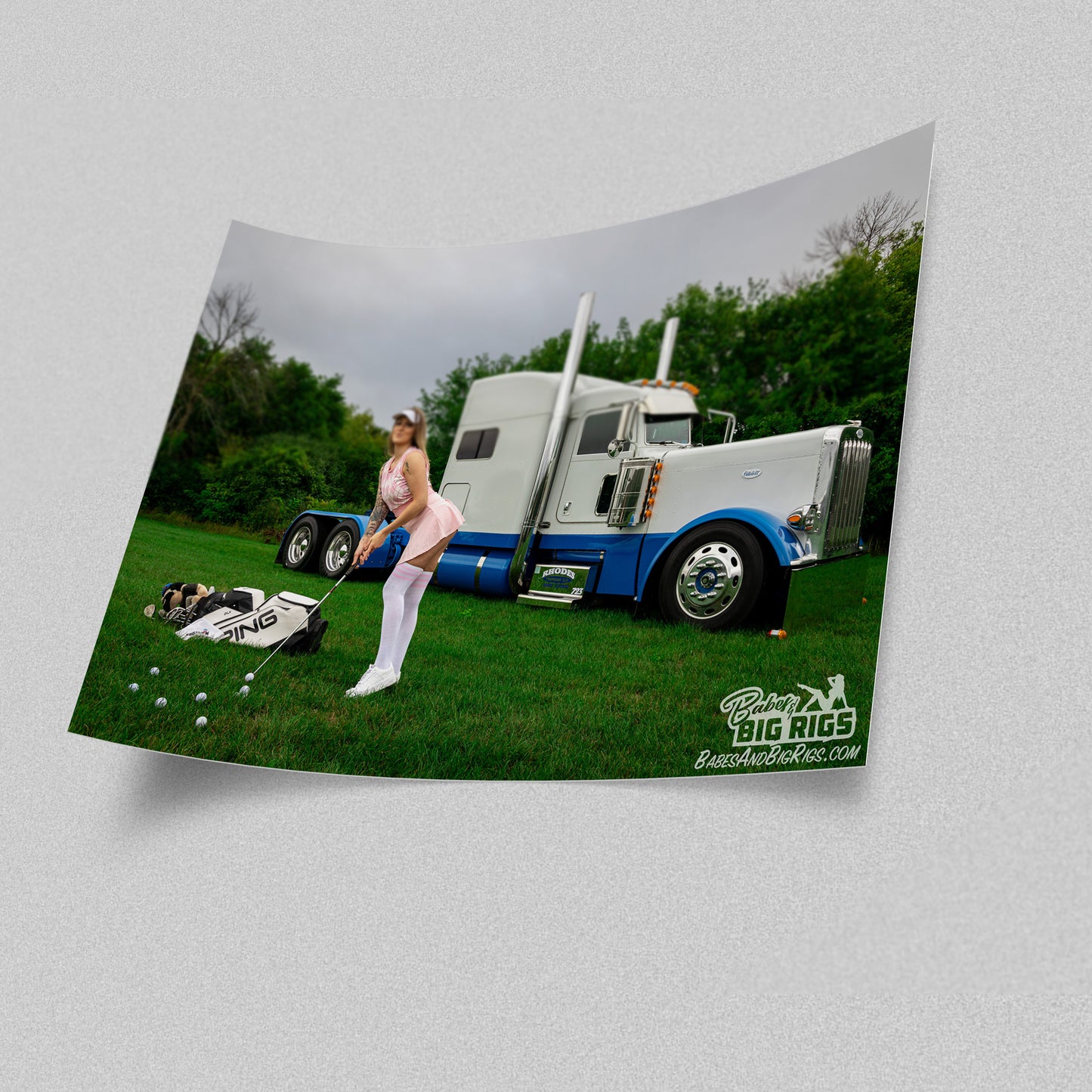 Babes and Big Rigs Poster Prints