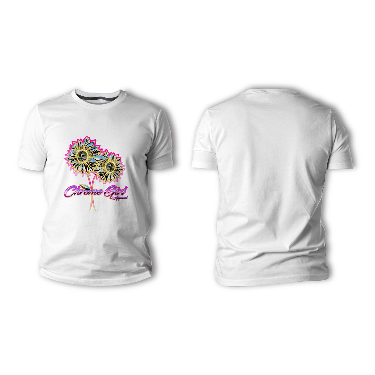 Flower Chrome Girl Shirts and Hoodies