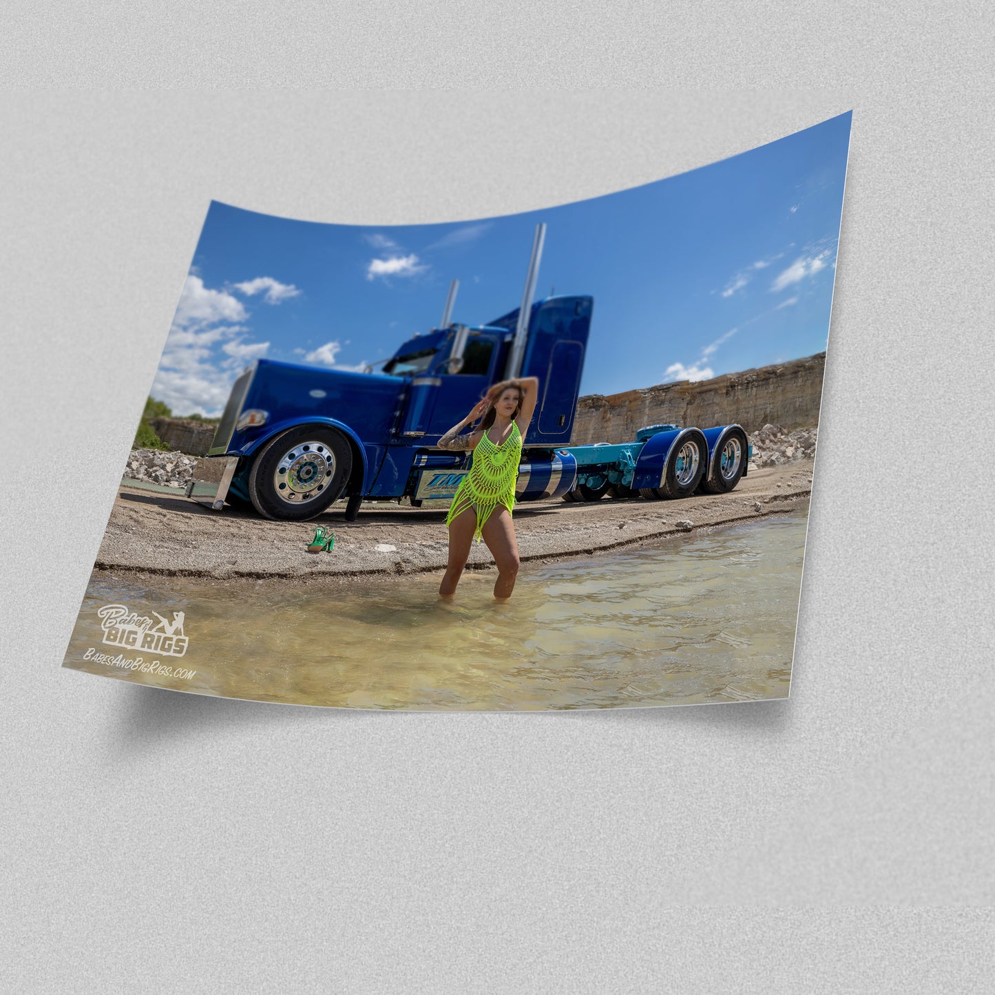 Babes and Big Rigs Poster Prints