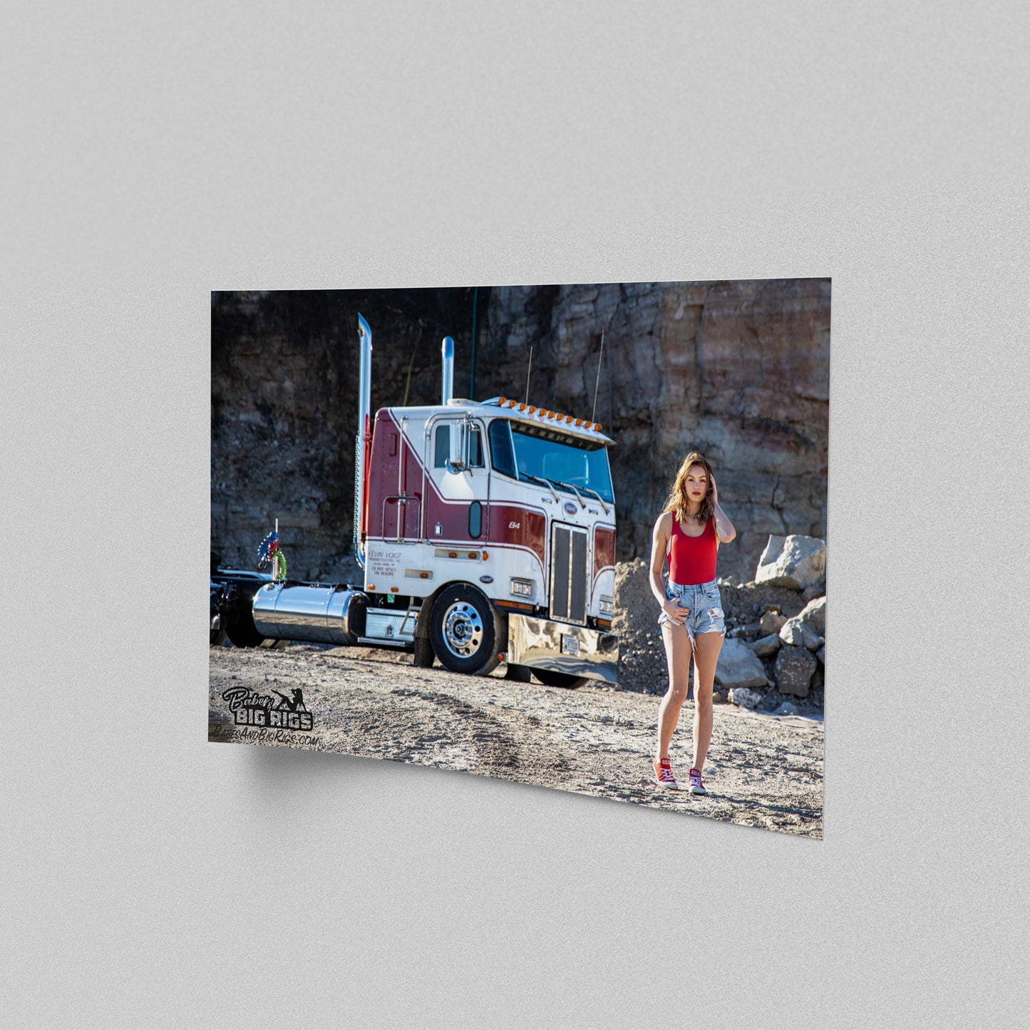 Babes and Big Rigs Poster Prints