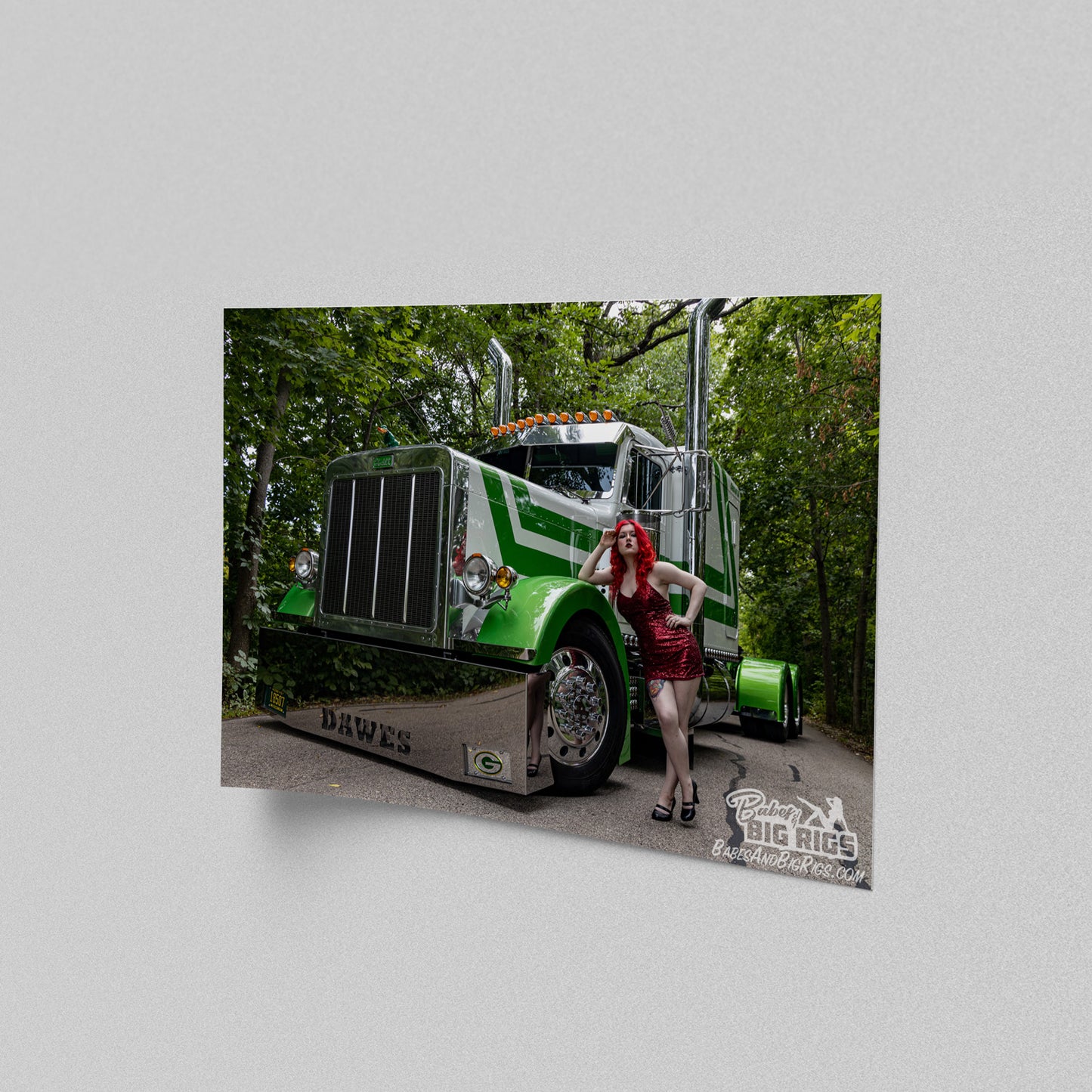 Babes and Big Rigs Poster Prints