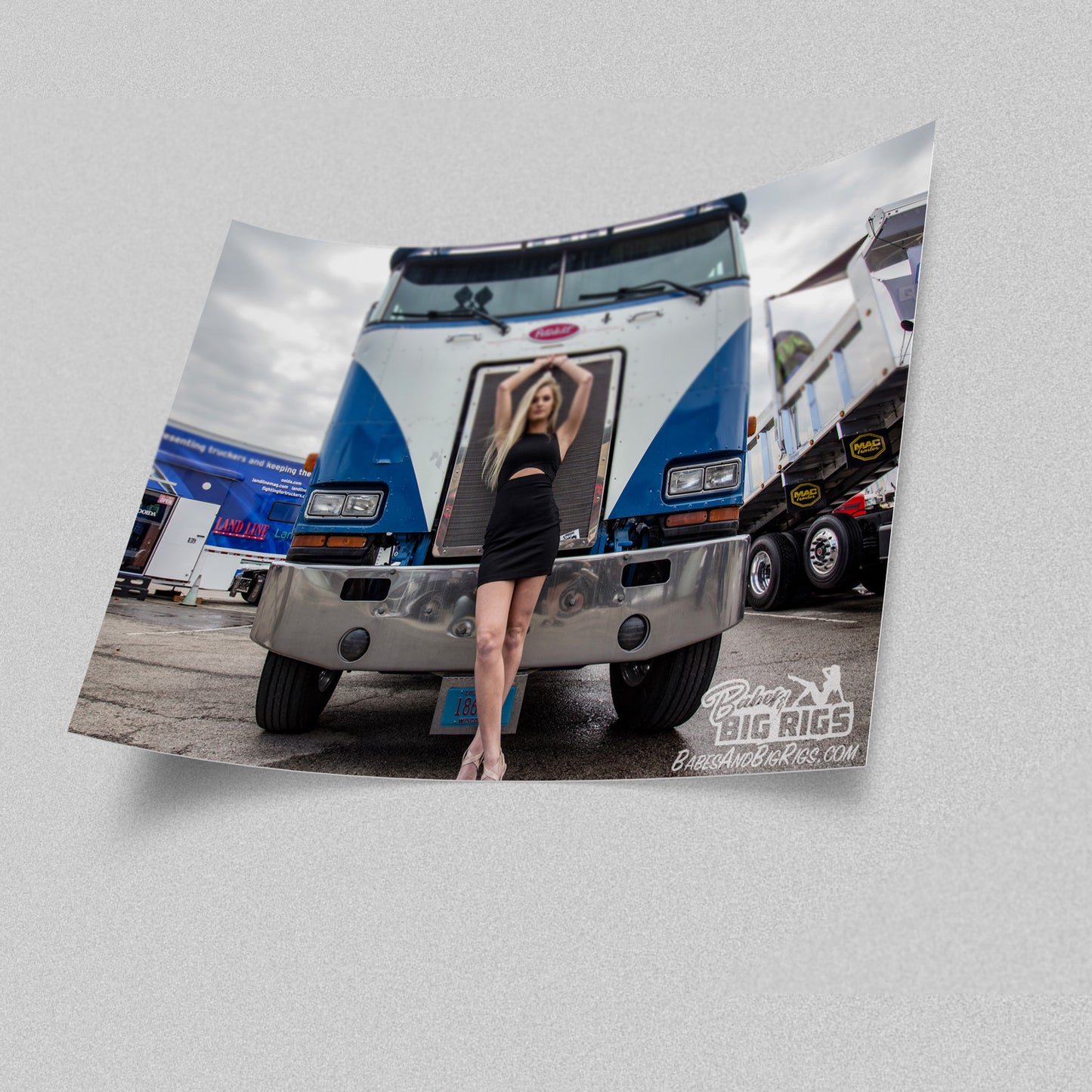 Babes and Big Rigs Poster Prints