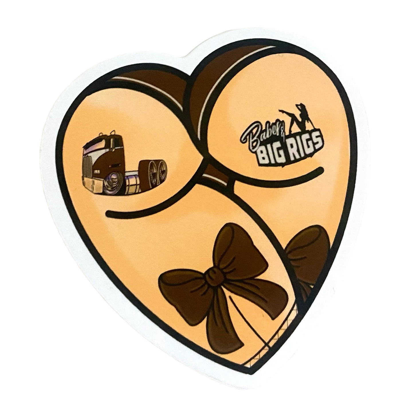 Babes and Big Rigs Vinyl Stickers