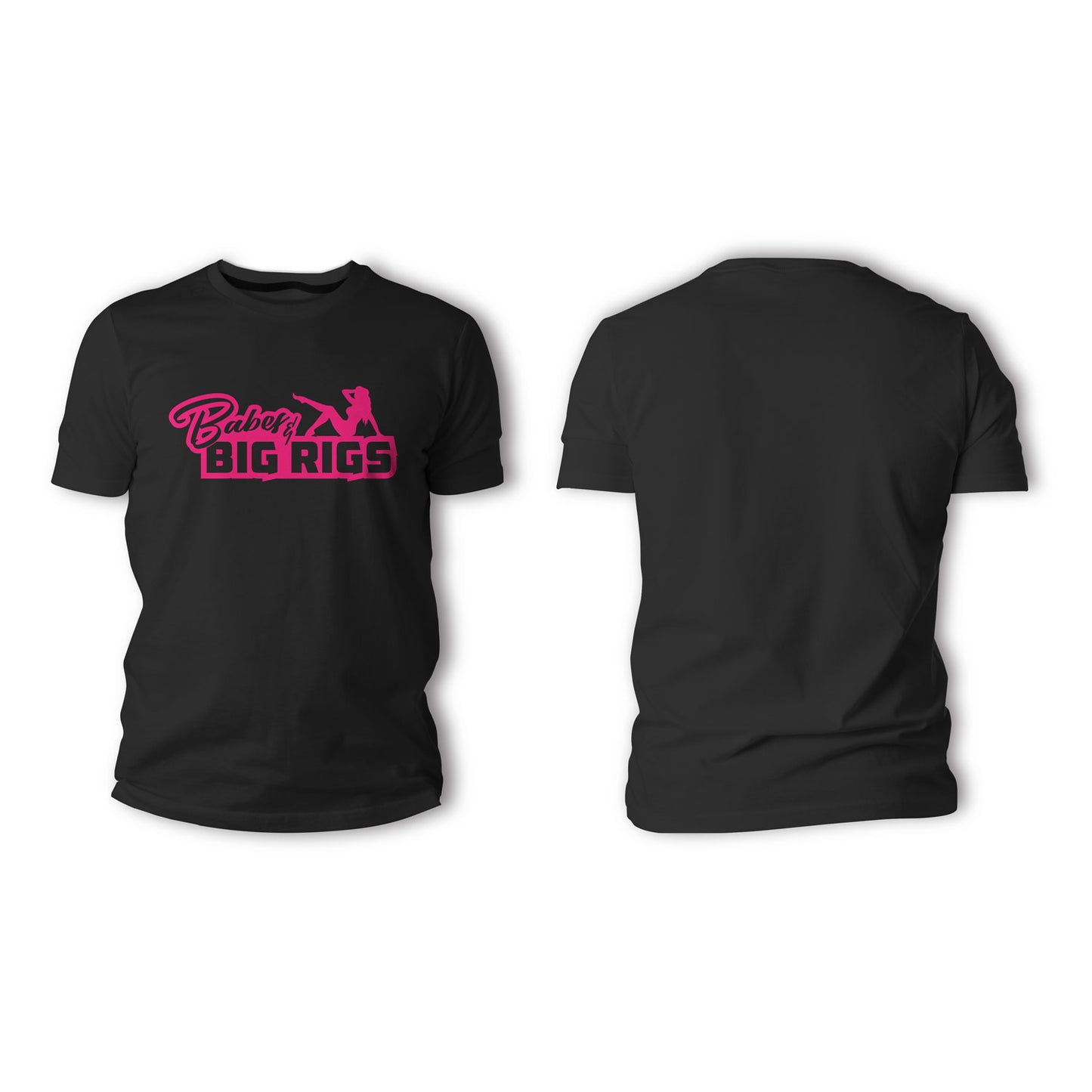 Babes and Big Rigs Pink Logo Shirts and Hoodies