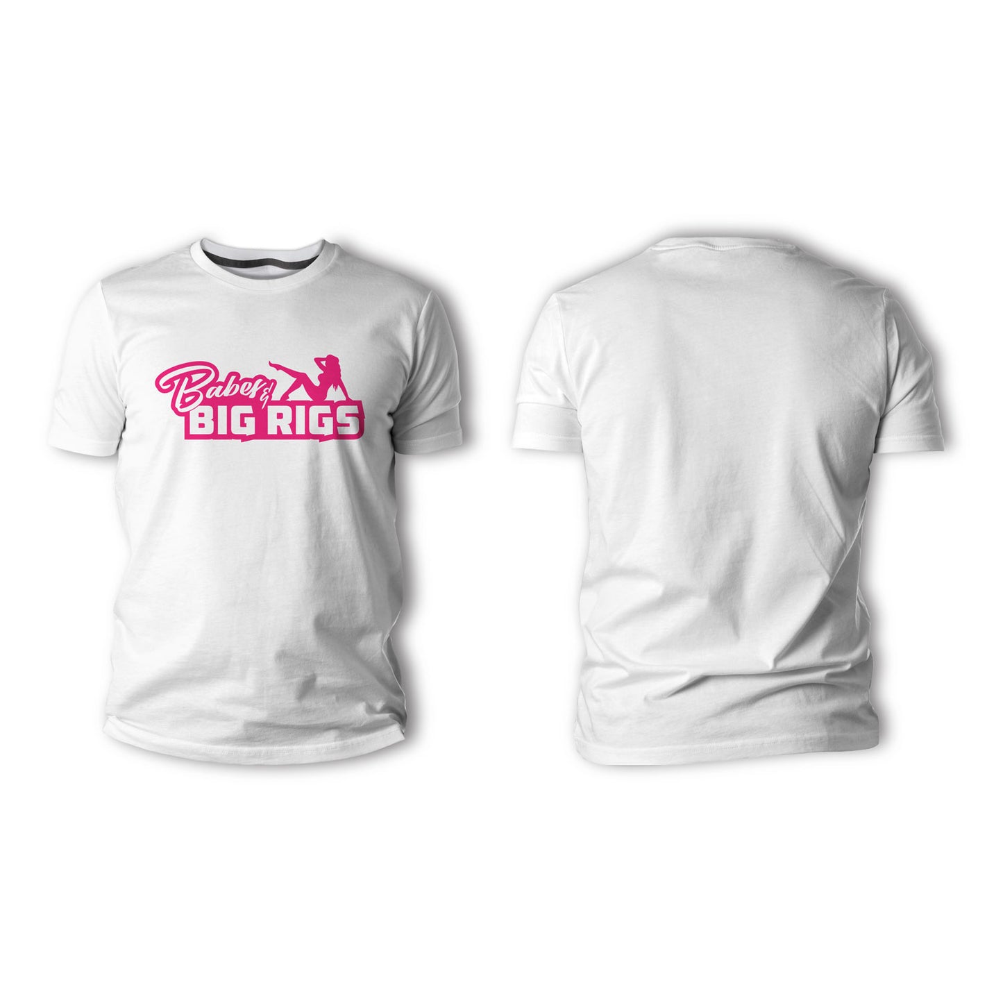 Babes and Big Rigs Pink Logo Shirts and Hoodies