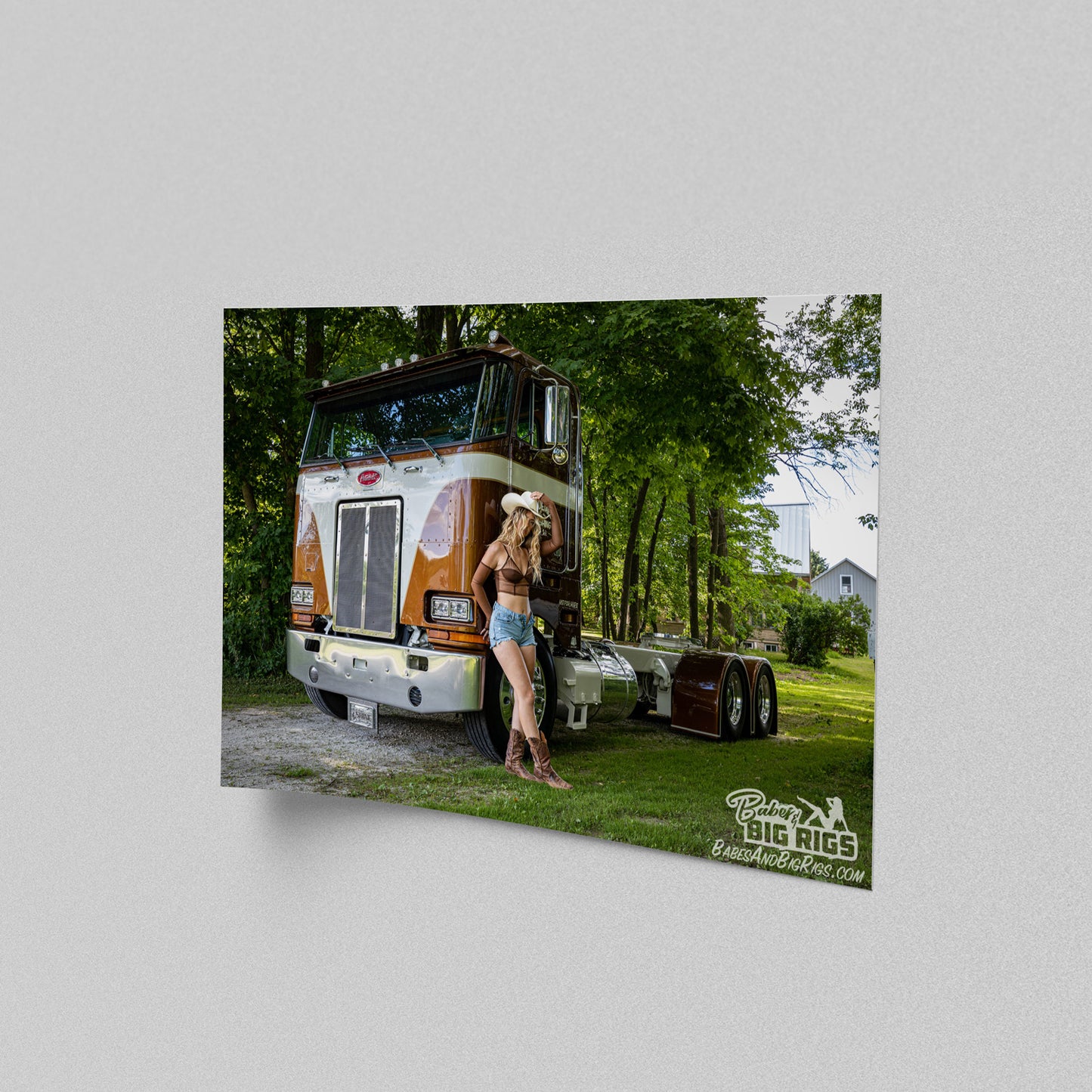 Babes and Big Rigs Poster Prints