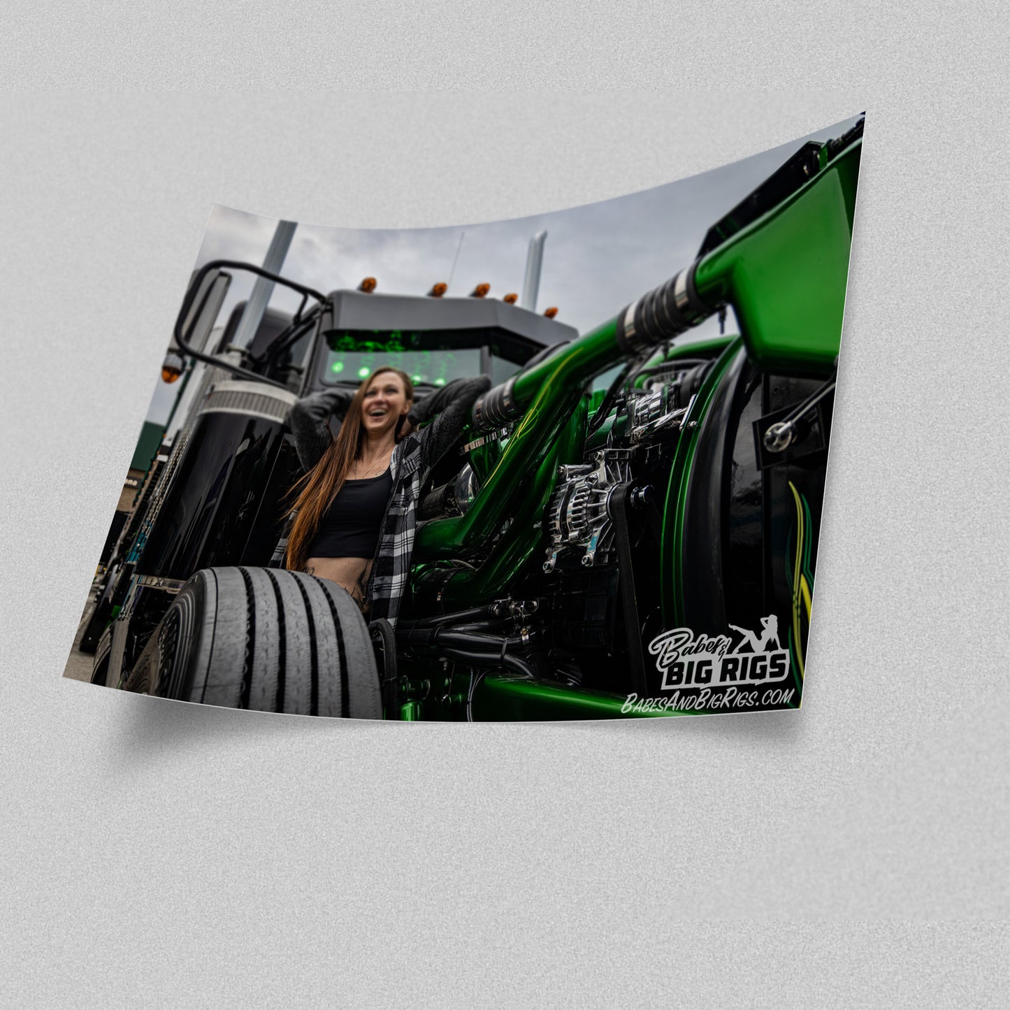 Babes and Big Rigs Poster Prints